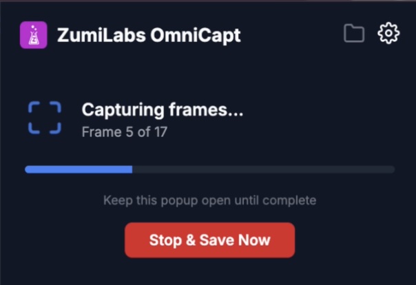 Staging batch URL capture in progress